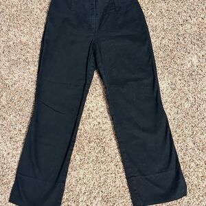 LOFT Stretch sz 0 Black Flat Front Capris